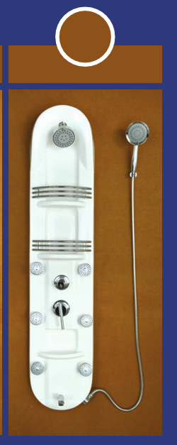 Aquafeel NX 007 Deluxe Acrylic Shower Panel with Body Massage