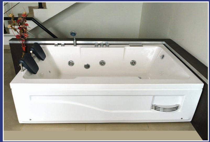 Aquafeel Premium Plus Free Standing Bath Tub with Dual Head Rest