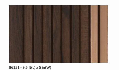Bombay Louver Design 96151 - 9.5ft x 5in Panel