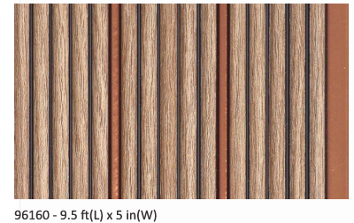 Bombay Louver Design 96160 - 9.5ft x 5in Panel