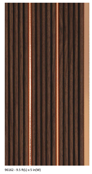 Bombay Louver Design 96162 - 9.5ft x 5in Panel