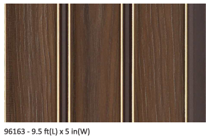 Bombay Louver Design 96163 - 9.5ft x 5in Panel