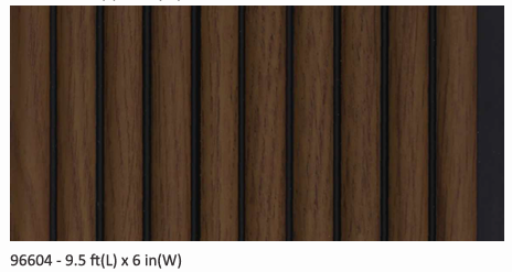 Bombay Louver Design 96604 - 9.5ft x 6in Panel