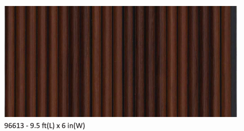 Bombay Louver Design 96613 - 9.5ft x 6in Panel