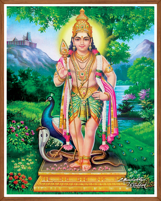 Divine Lord Krishna with Cow - Hindu Deity Art Print
