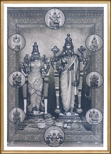 Hindu Divine Procession Sacred Art Print