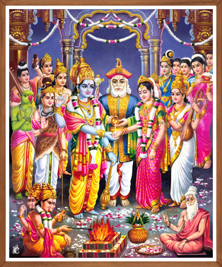 Lord Venkateswara Wedding Ceremony Art Print