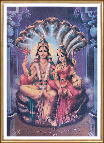 Powerful Goddess Durga Mahishasuramardini Art Print
