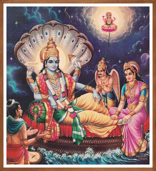 Maha Vishnu Supreme Art | Cosmic Vishnu | Universal Protector Print