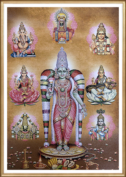 Hindu Spiritual Leaders Sacred Gathering | Religious Assembly Print
