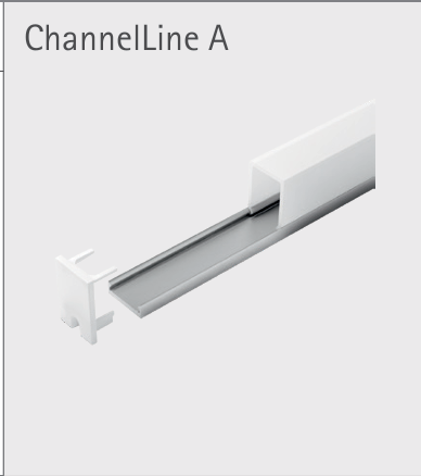 Hettich ChannelLine A Profile – Opal Cover