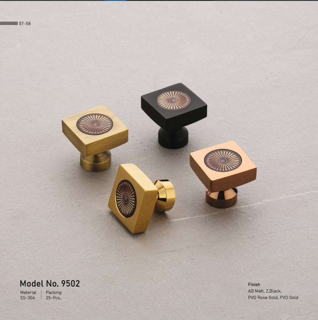 Model No. 9502 - Decorative Furniture Handles