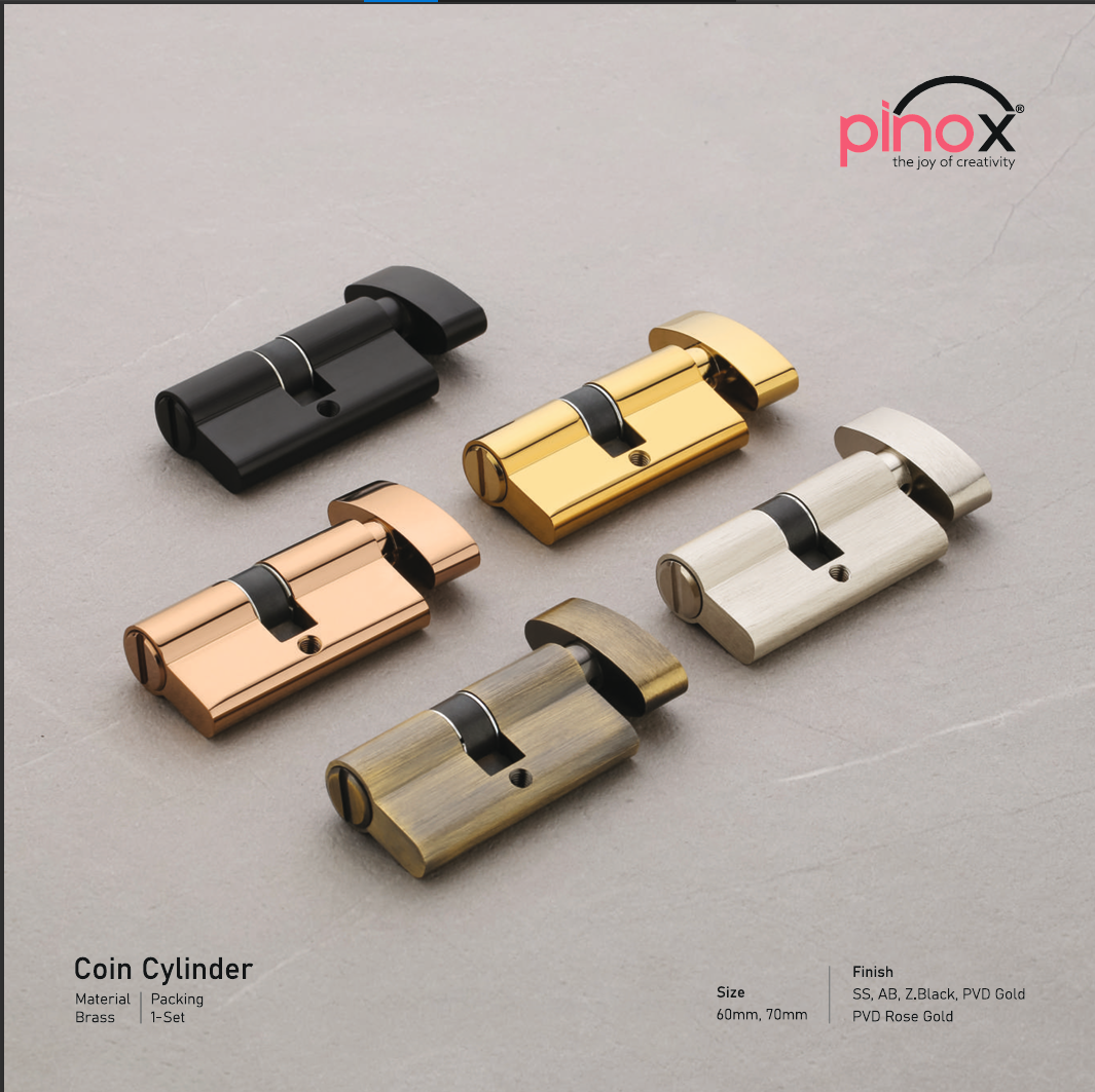 Brass Pin Cylinder with Multiple Finishes