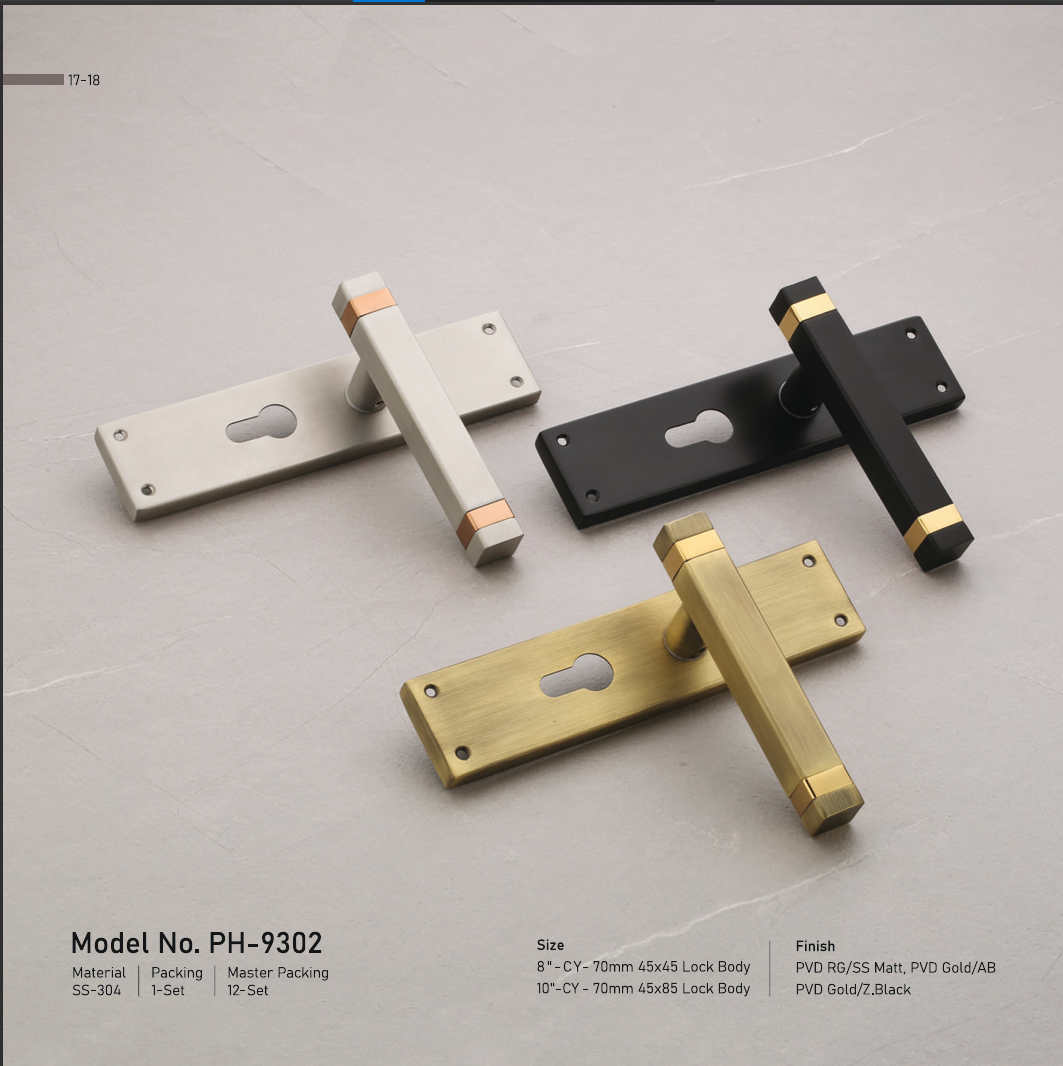 Gold/Z.Black Cylindrical Handle