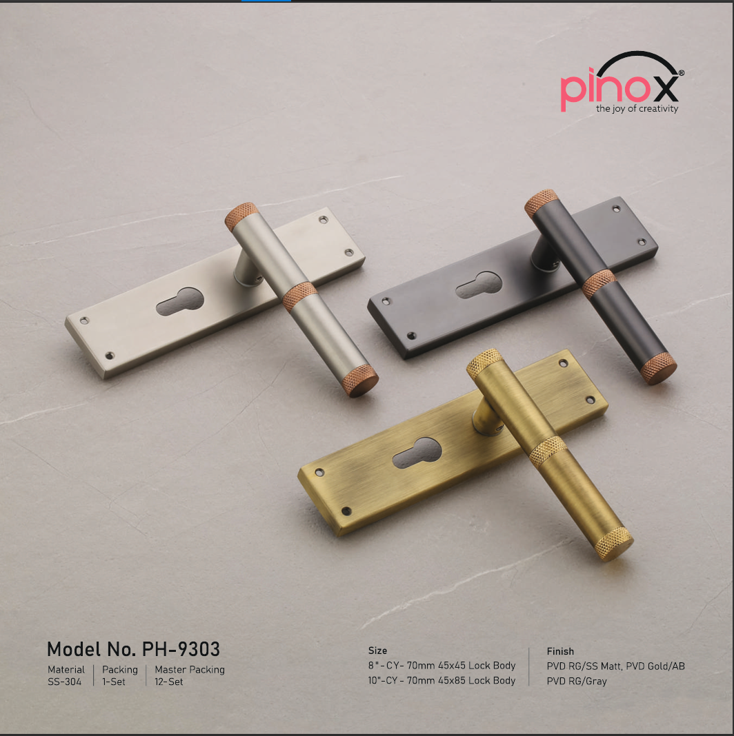 Contemporary Cylinder Handle Set