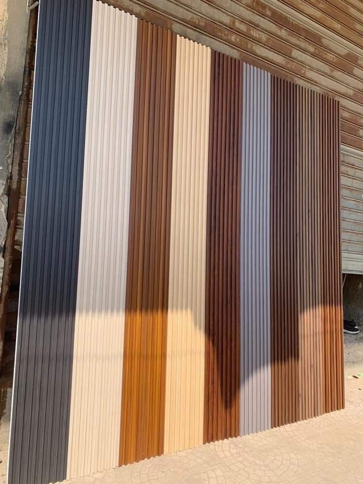 Modern Designer Wall Panel with Metallic Accents