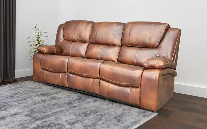 Royaloak Naples Leather Recliner - Luxury Italian Set