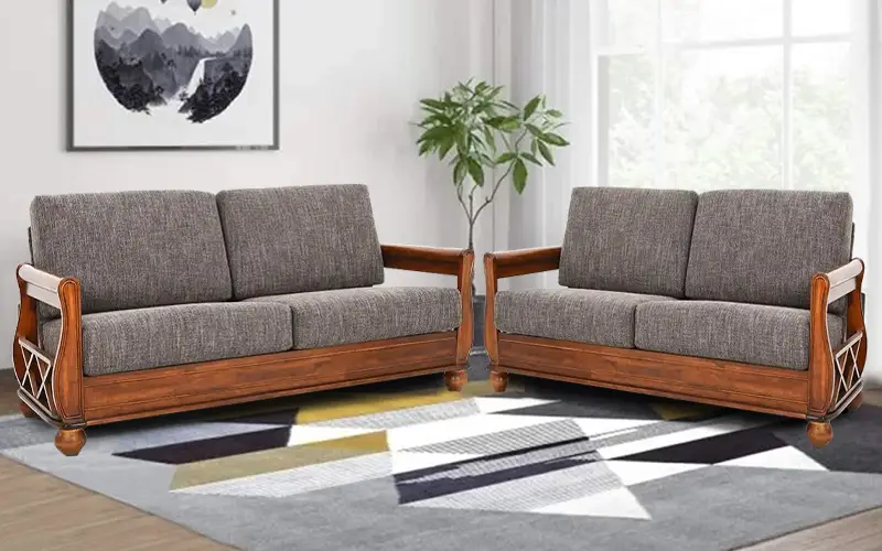 Royaloak Texas Wooden Sofa - American Style Set