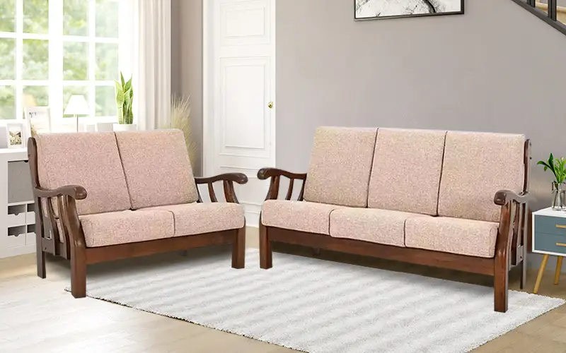 Royaloak Penang Wooden Sofa - Malaysian Craftsmanship