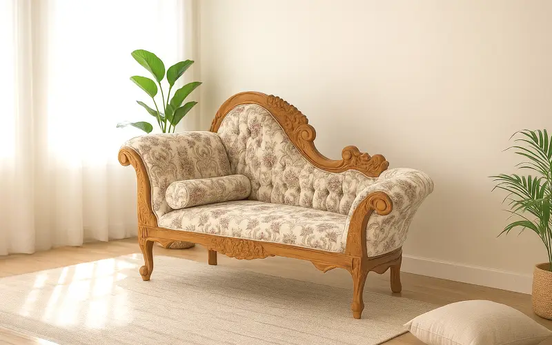 Royaloak Jasper Teak Wood Chaise Lounge - Luxury Furniture