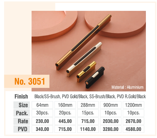 Black/SS-Brush PVD Gold/Black SS-Brush/Black PVD S Gold/Black Cabinet Handle | UPGRADE Hardware