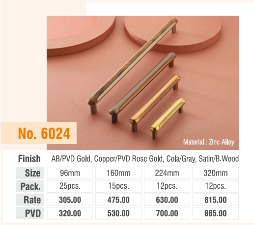AB/PVD Gold Copper/PVD Rose Gold CoA/Grey Satin/S Wood Cabinet Handle | UPGRADE Hardware
