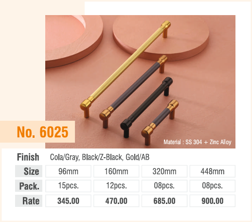CoA/Grey Black/Z-Black Gold/AB Cabinet Handle - Premium Quality | UPGRADE Hardware